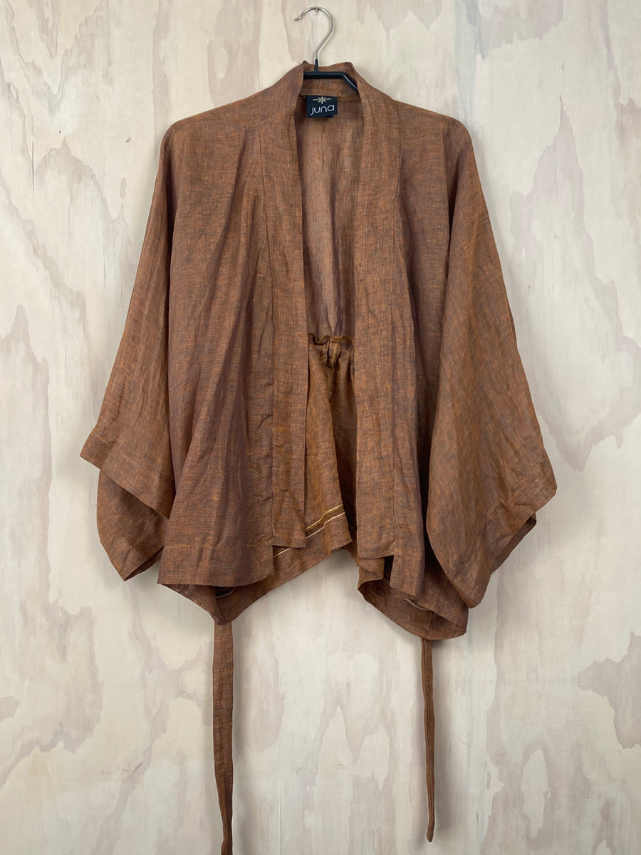 Juna Tie Kimono Jacket / Copper Linen