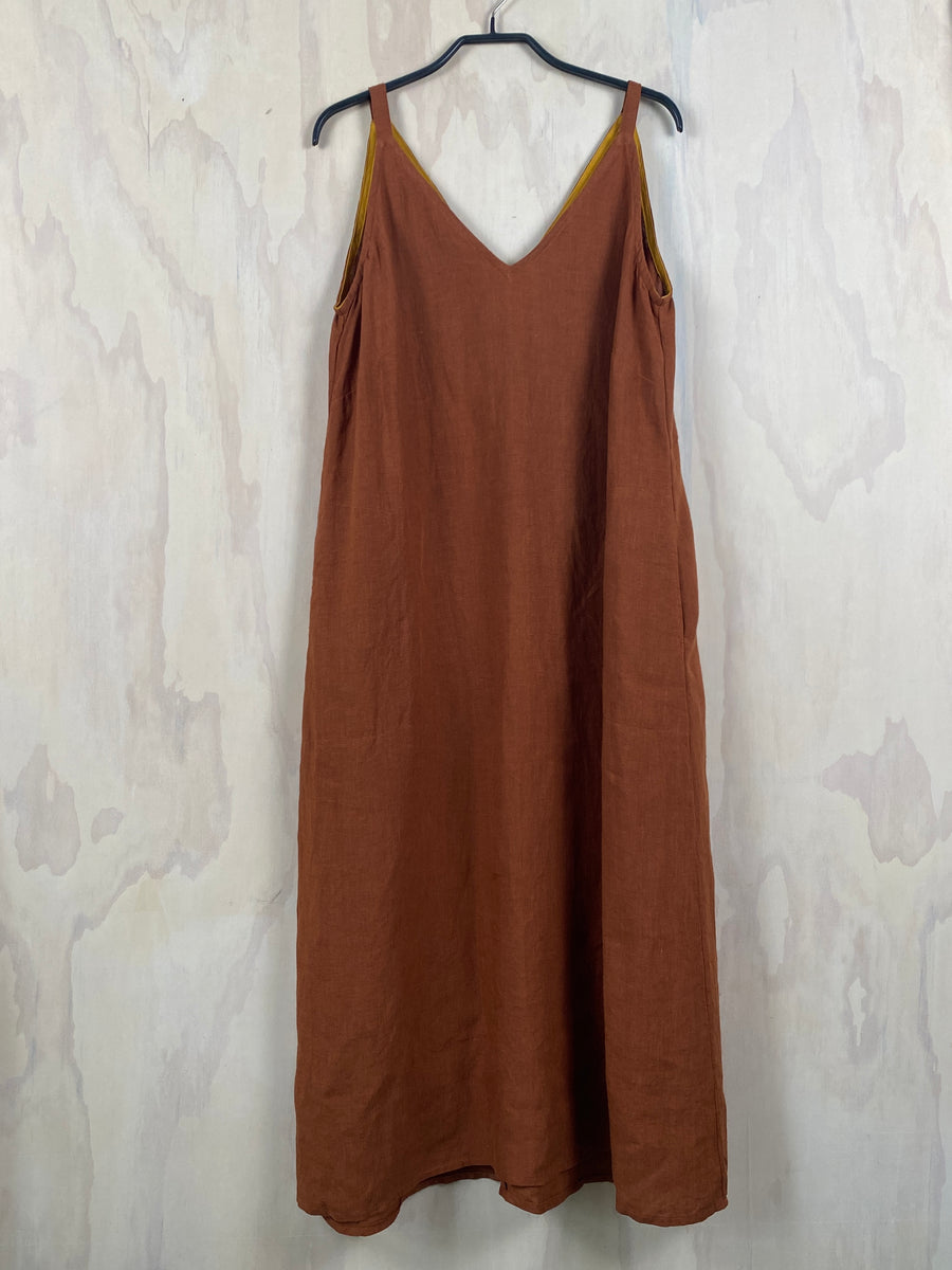 Juna Pocket Pinni Dress - Terracotta